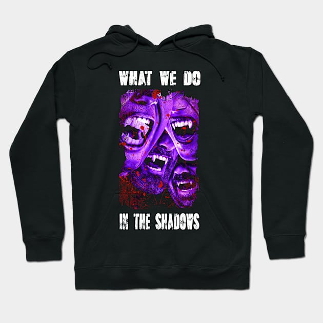 Retro Art What We Do Hoodie by Black Demon Bear